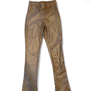 Shiny Gold Flared Pants
